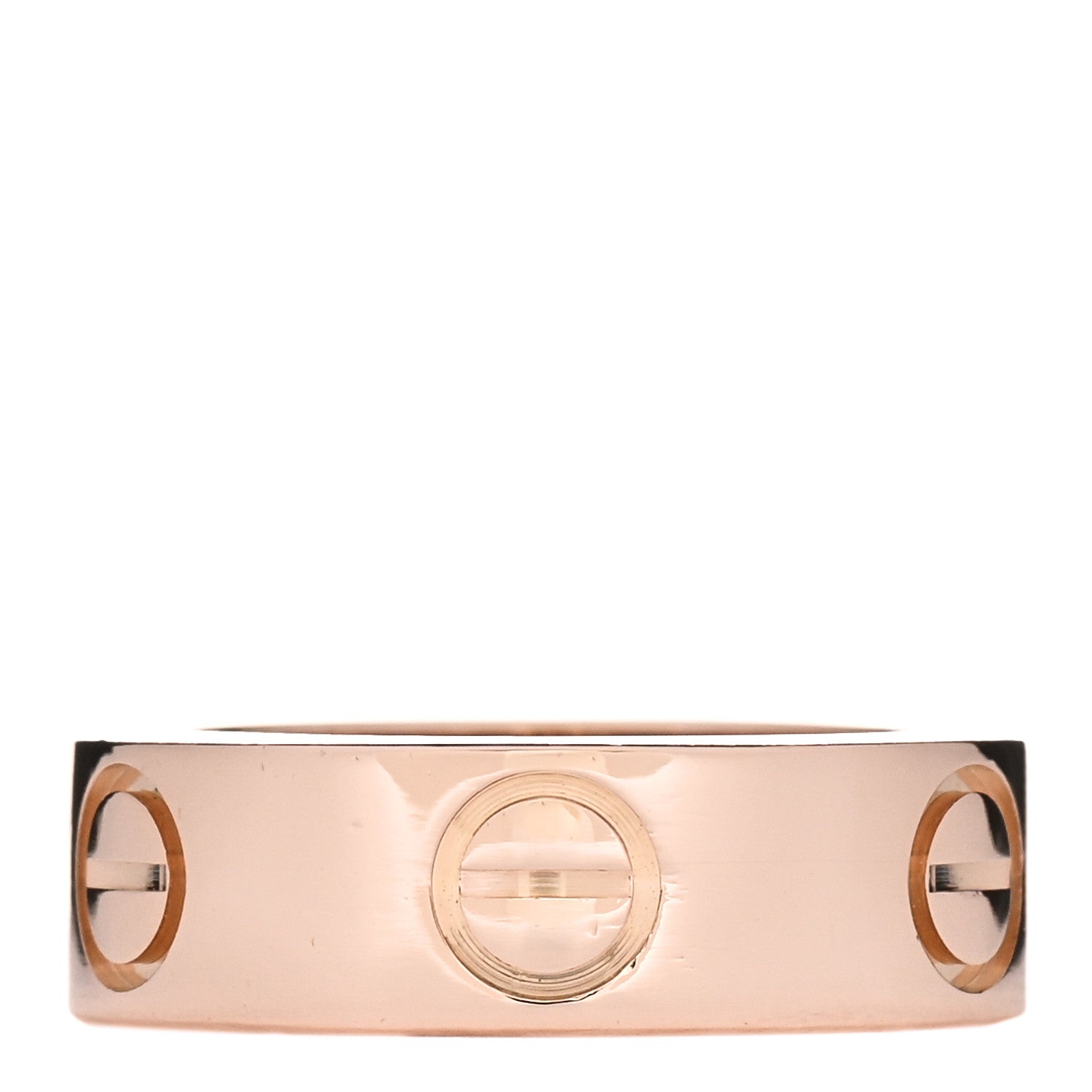 Cartier 18K Pink Gold Pink Sapphire 5.5mm LOVE Ring 44 3 3 of 5