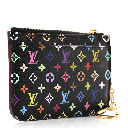 Louis Vuitton Monogram Multicolor Key Pouch Black Grenade 3 of 9