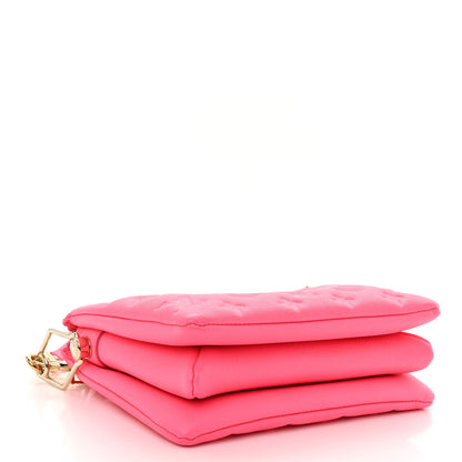 Louis Vuitton Calfskin Embossed Monogram Coussin BB Rose Fluo 4 of 12