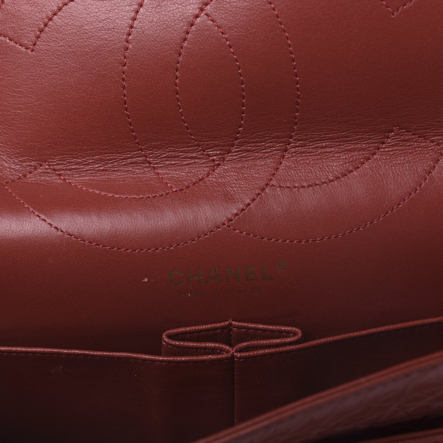 Aged Calfskin Quilted 2.55 Reissue 226 Flap Red