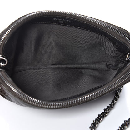 Chanel Caviar Quilted Small Clutch With Chain Dark Charcoal 6 of 17