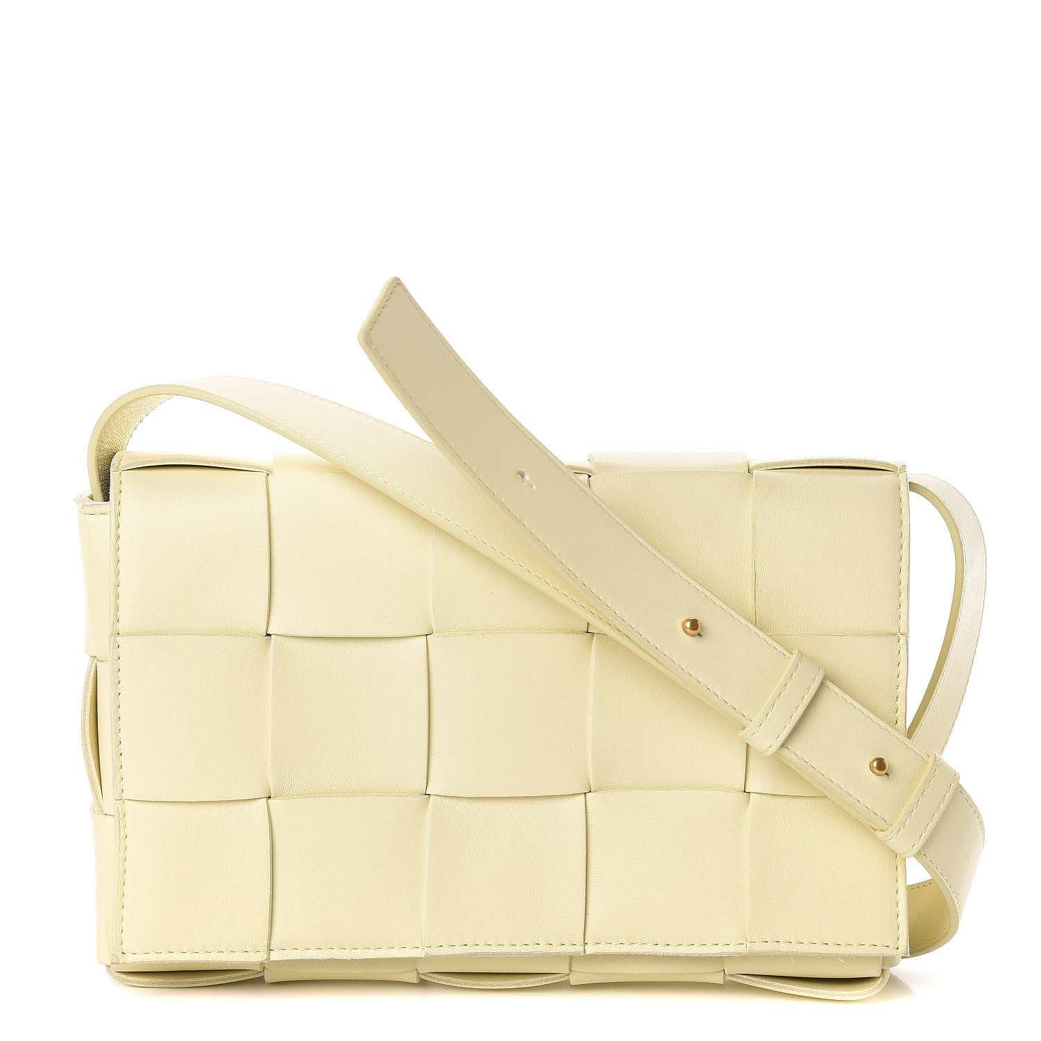Bottega Veneta Nappa Maxi Intreccio Cassette Bag Ice Cream 1 of 11