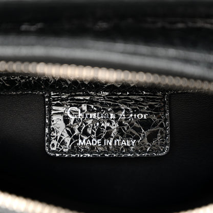 Christian Dior Ceramic Effect Deerskin Jeweled Swan Lady Dior Black 6 of 11