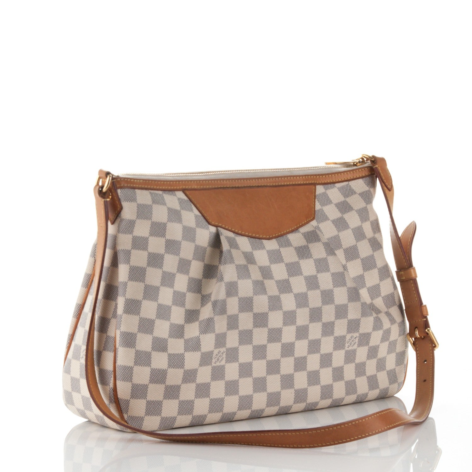 Louis Vuitton Damier Azur Siracusa MM 3 of 7