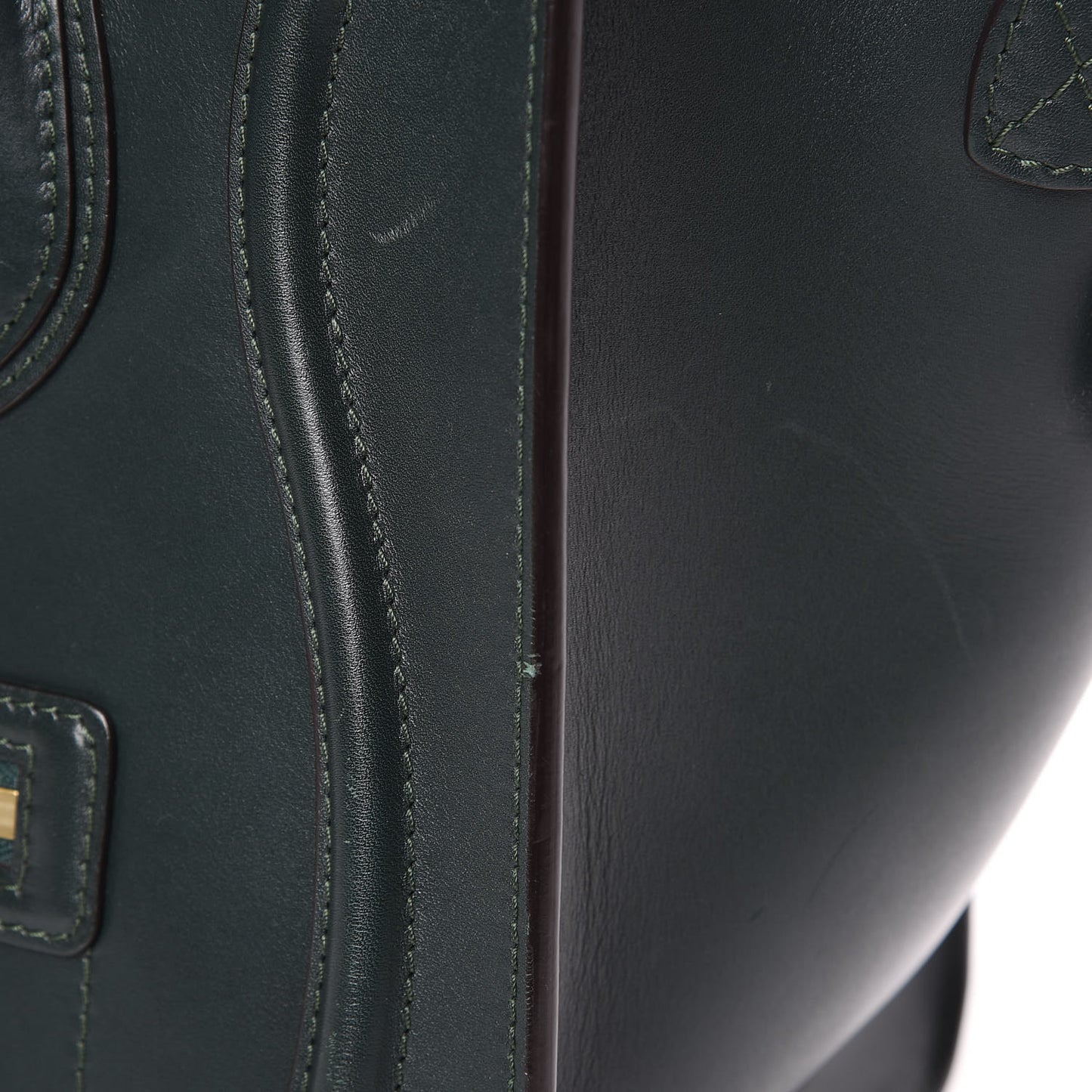 Smooth Calfskin Mini Luggage Emerald