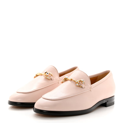 Gucci Malaga Kid 70 Cyrstal Horsebit Jordaan Loafers 37 Pink Hibiscus 3 of 9