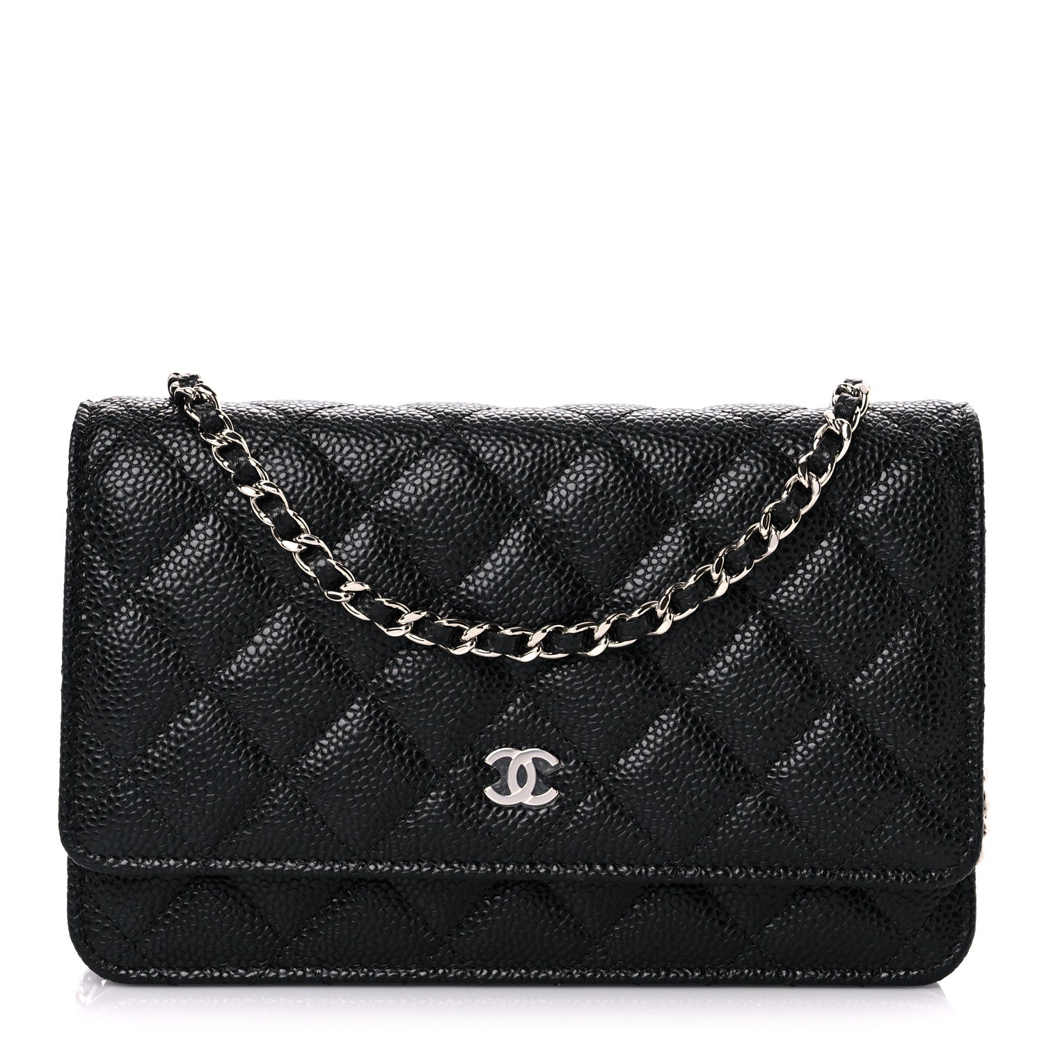 Chanel Caviar Quilted Wallet On Chain WOC Black 1 of 11