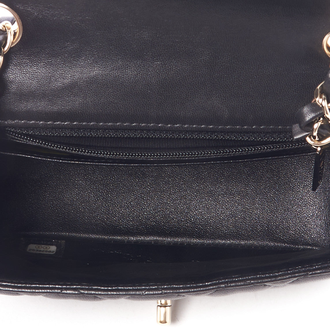 Chanel Lambskin Quilted Mini Square Flap Black 7 of 10