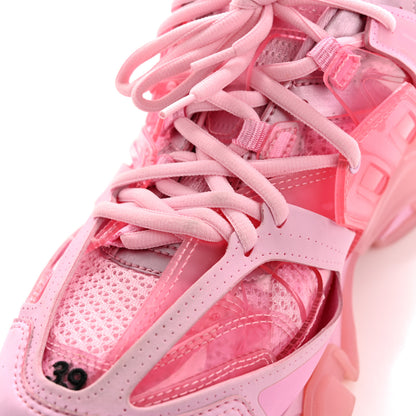 Balenciaga Rubber Mesh Fabric Clear Sole Womens Track Sneakers 39 Pink 10 of 10