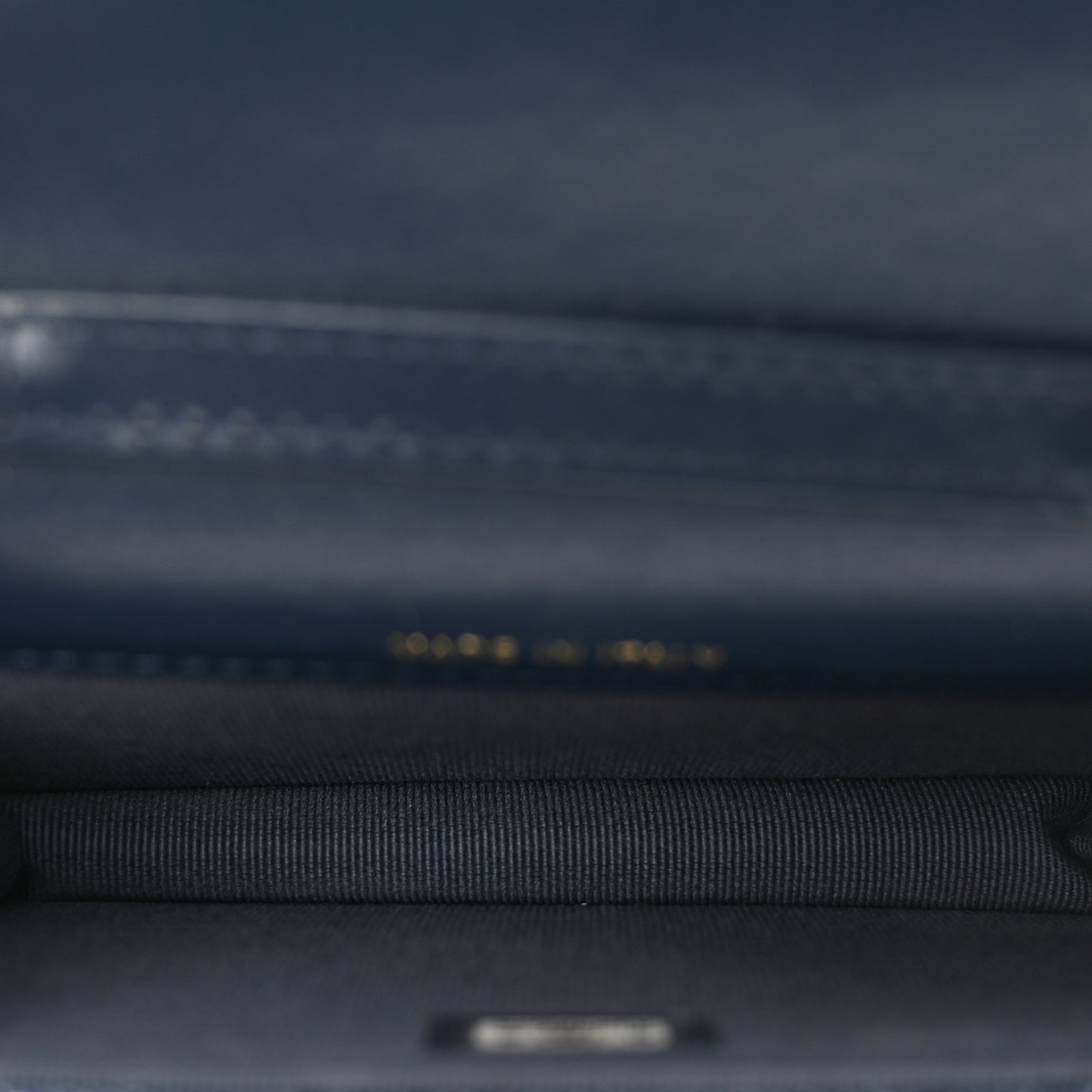 Denim Printed Belt Bag Dark Blue