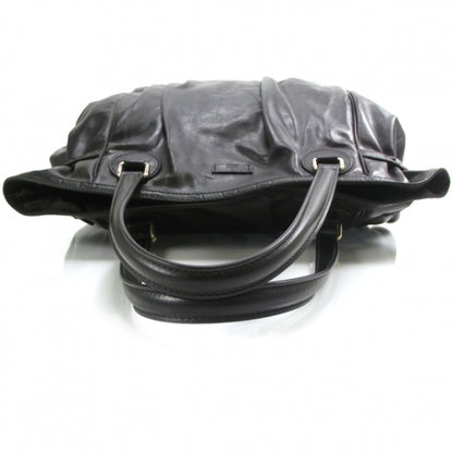 Gucci Leather Full Moon Tote Black 5 of 10