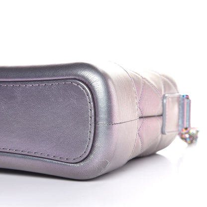 Chanel Iridescent Lambskin Calfskin Quilted Small Gabrielle Hobo Light Purple 11 of 13
