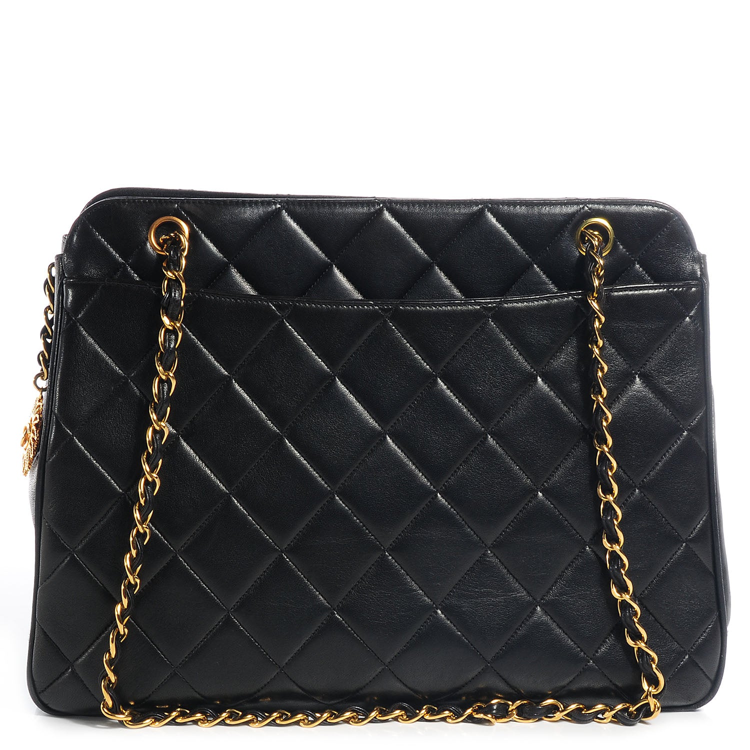 Chanel Lambskin Quilted Shoulder Bag Black 1 of 10