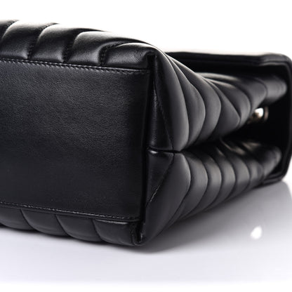 Saint Laurent Calfskin Y Quilted Monogram Medium Loulou Chain Satchel Black 9 of 9