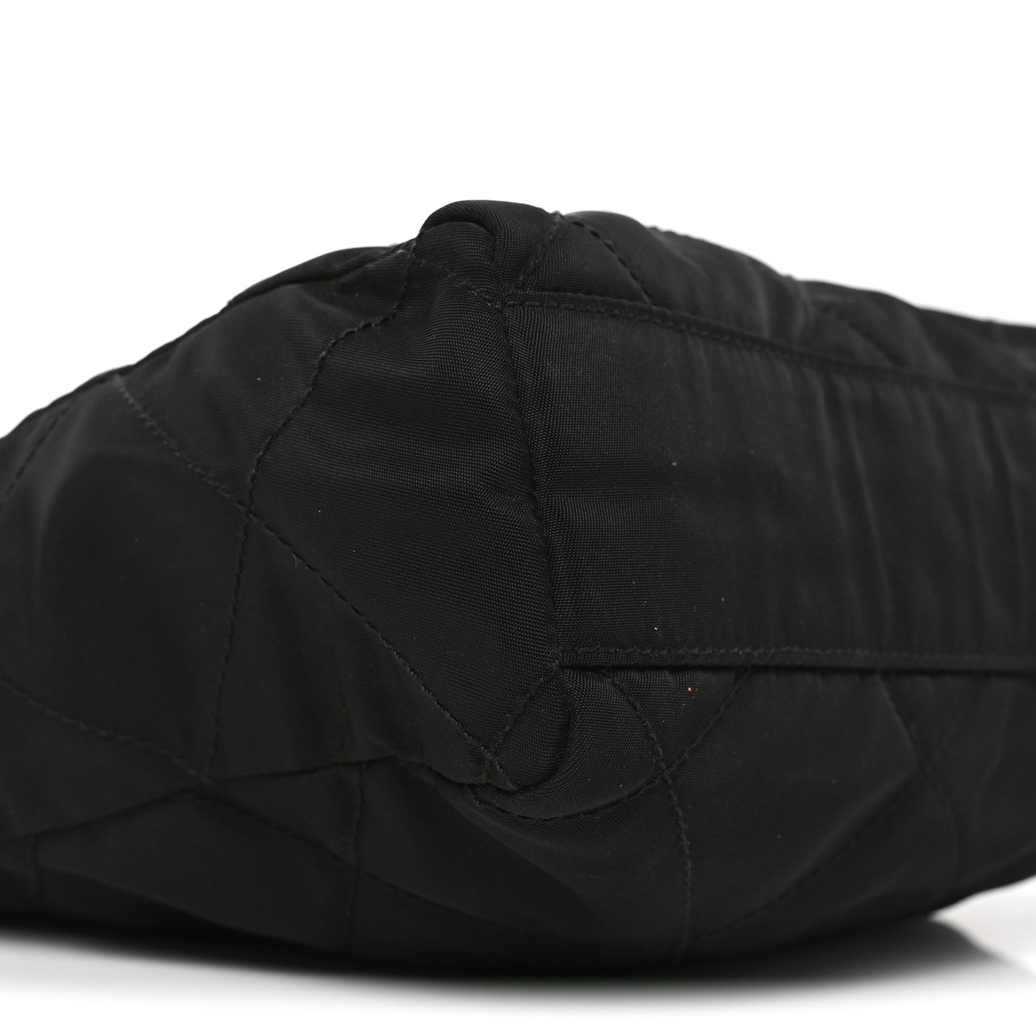 Prada Nylon Tessuto Impuntu Quilted Flap Shoulder Bag Black 8 of 9