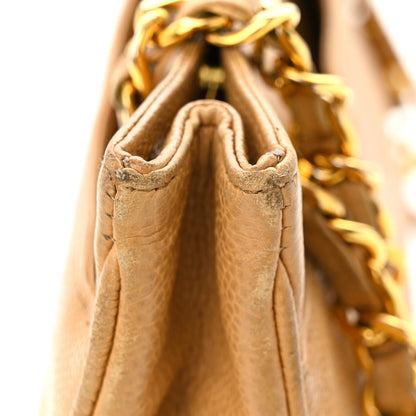Chanel Caviar CC Shoulder Bag Beige 18 of 19