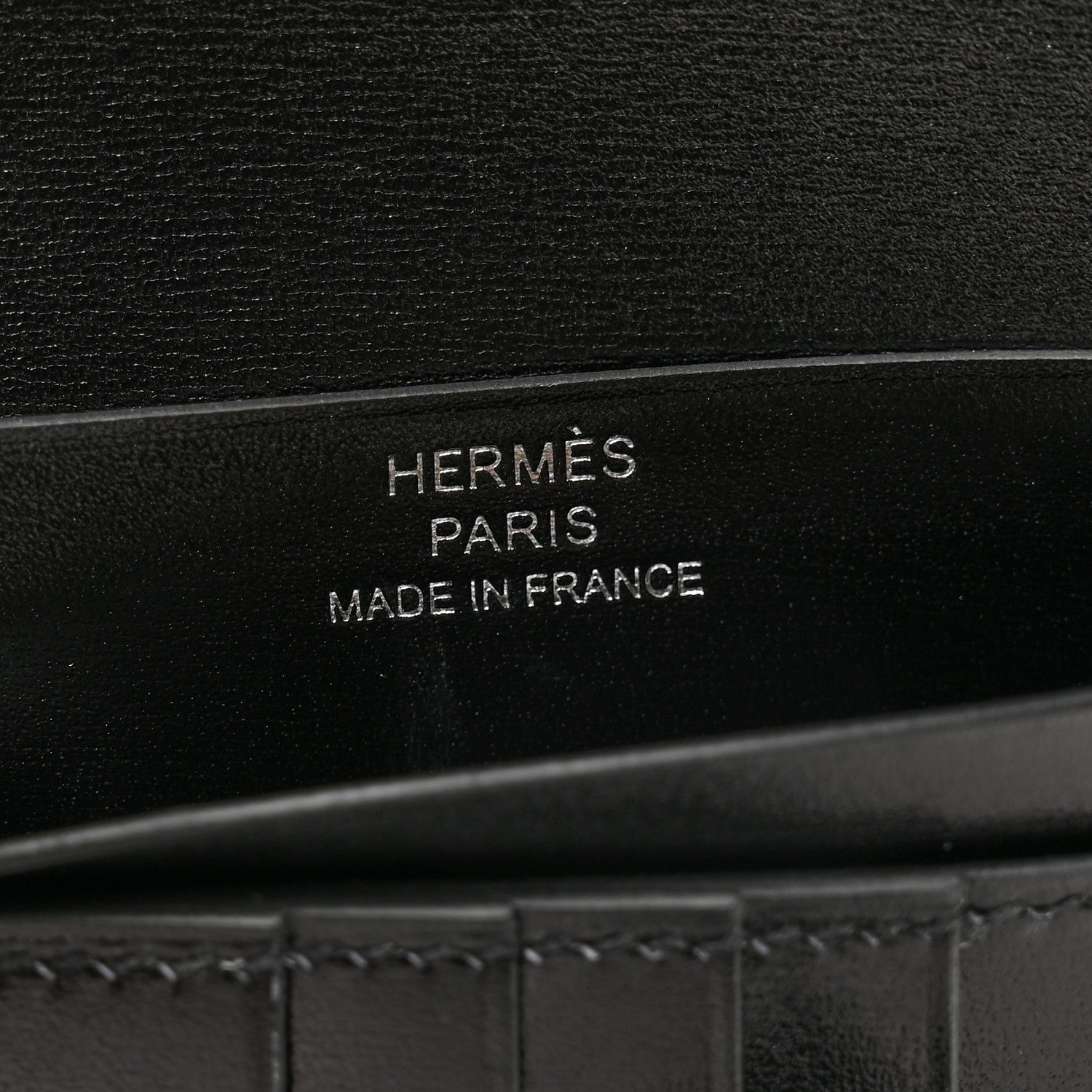 Hermes Box Monochrome Bearn Compact Wallet Black 6 of 8