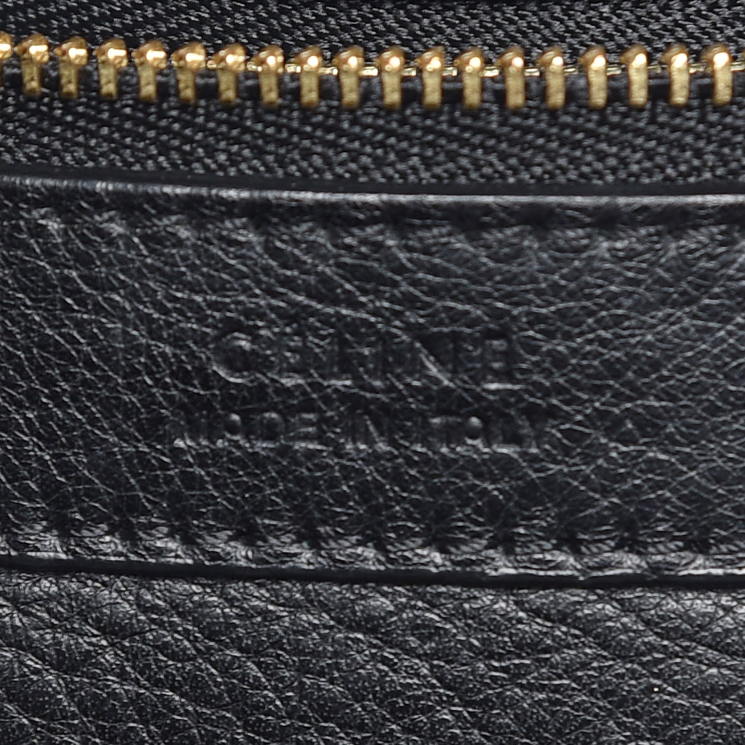 Celine Soft Grained Calfskin Medium Belt Cabas Phantom Black 7 of 15