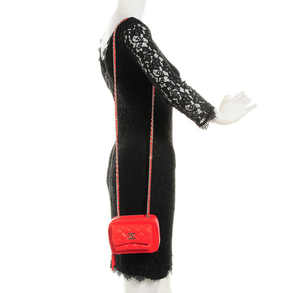 Chanel Lambskin Quilted Mini Pocket Box Red 2 of 7