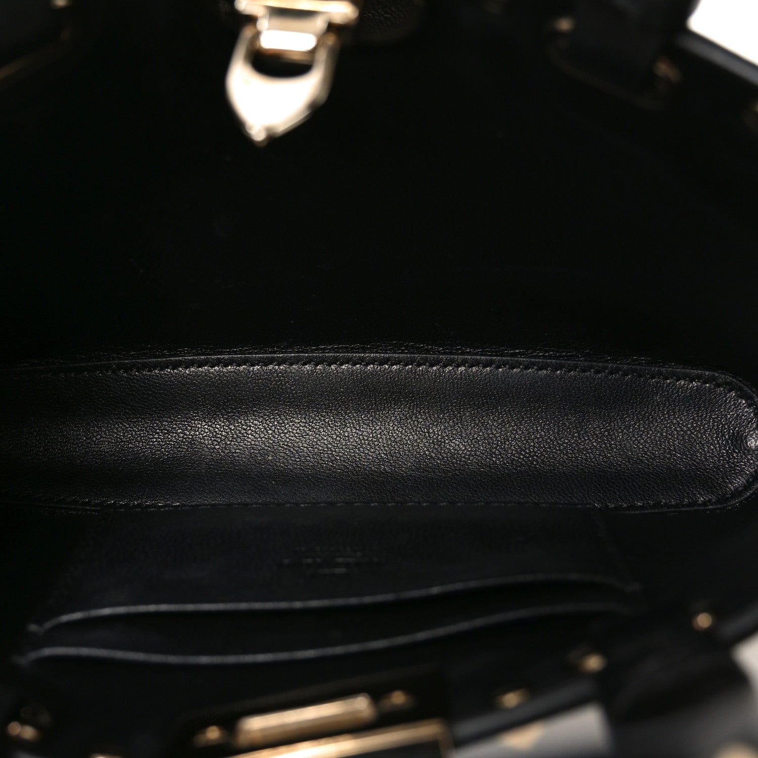 Valentino Garavani Grainy Calfskin Mini Rockstud Shopping Bag Black 4 of 9