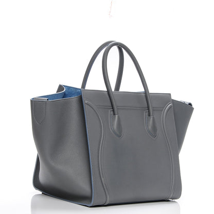 Celine Baby Grained Calfskin Medium Phantom Luggage Kohl 3 of 7