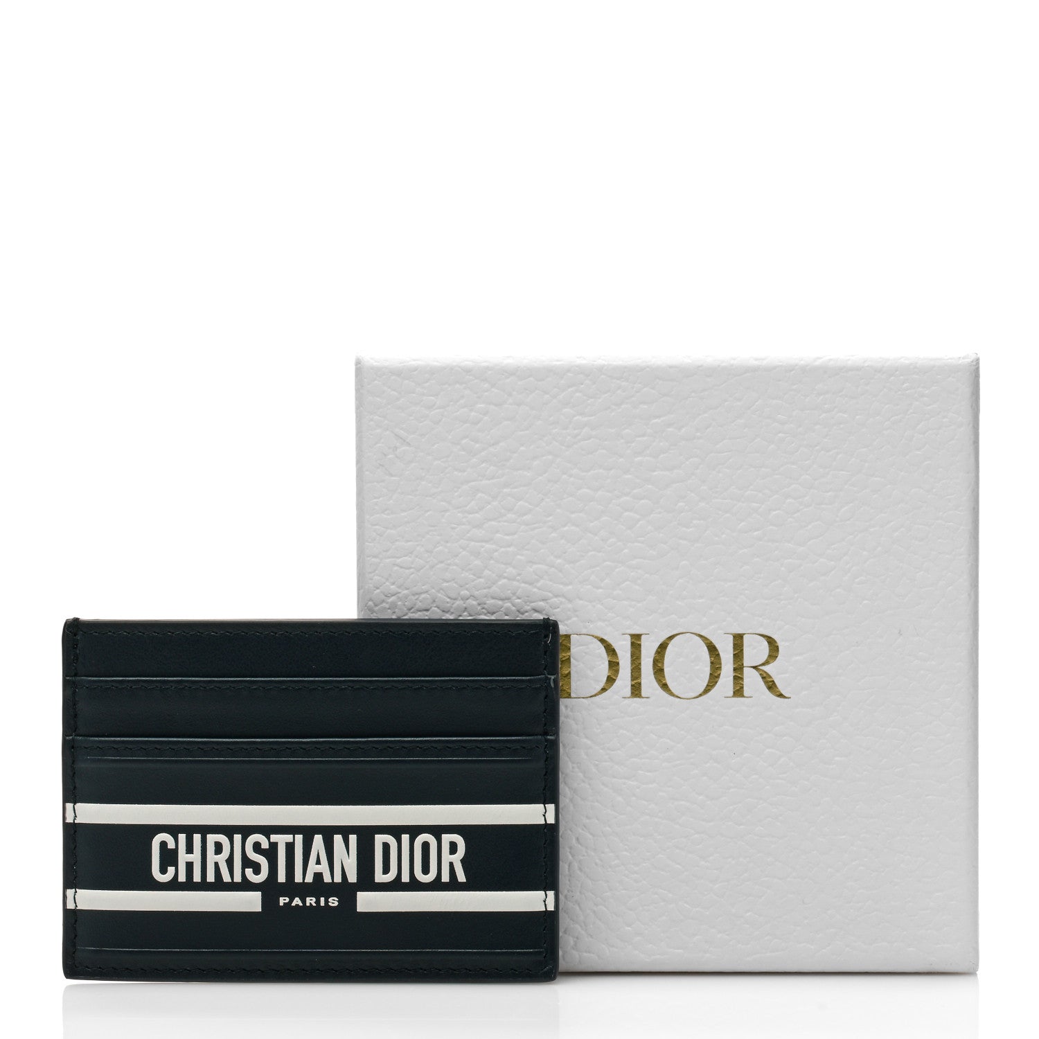 Christian Dior Calfskin Vibe Card Holder Blue 8 of 8