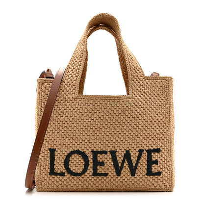 Loewe Raffia Small Paula's Ibiza Logo Tote Natural Tan Natural Tan 1 of 9