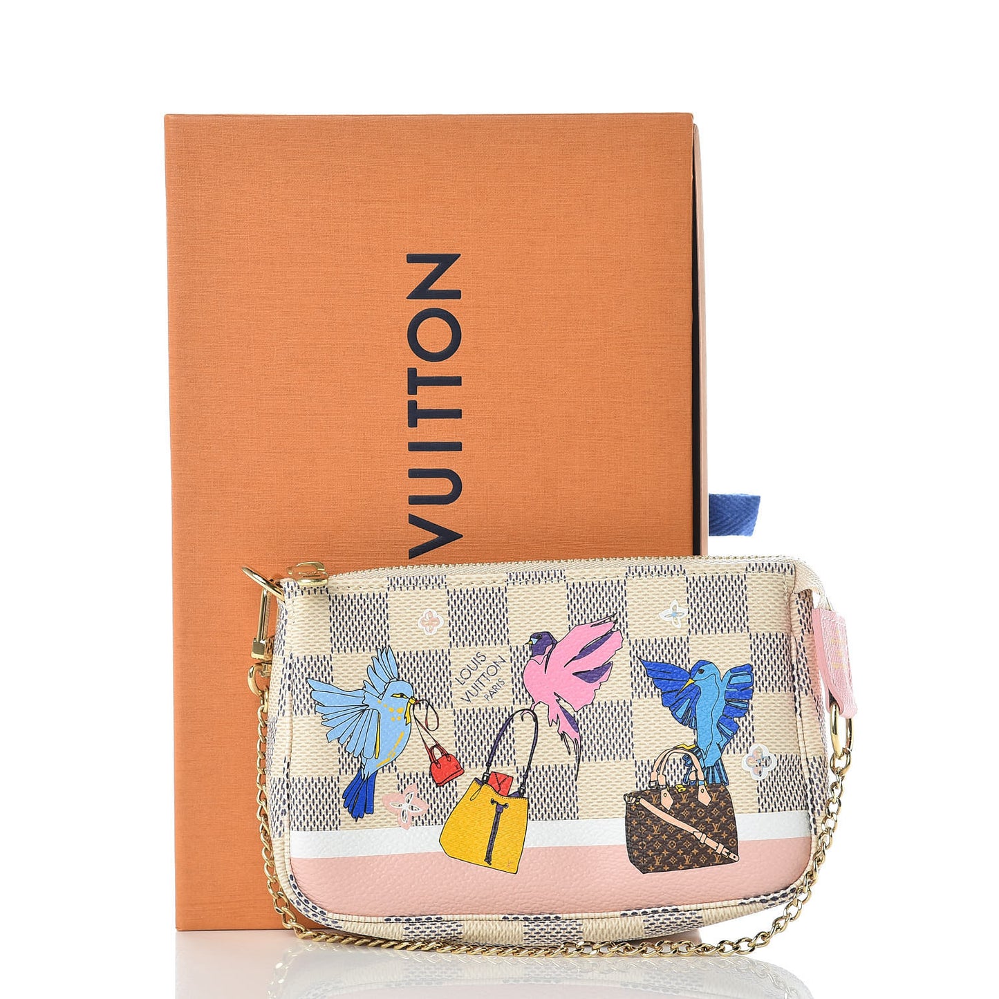 Damier Azur 2018 Christmas Animation Mini Pochette Accessories