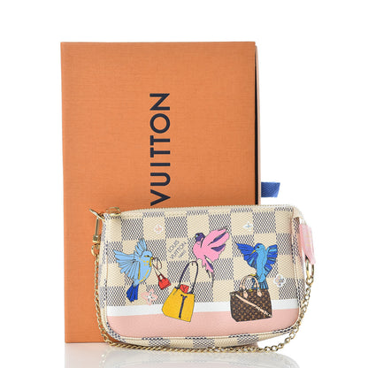 Louis Vuitton Damier Azur 2018 Christmas Animation Mini Pochette Accessories 10 of 10