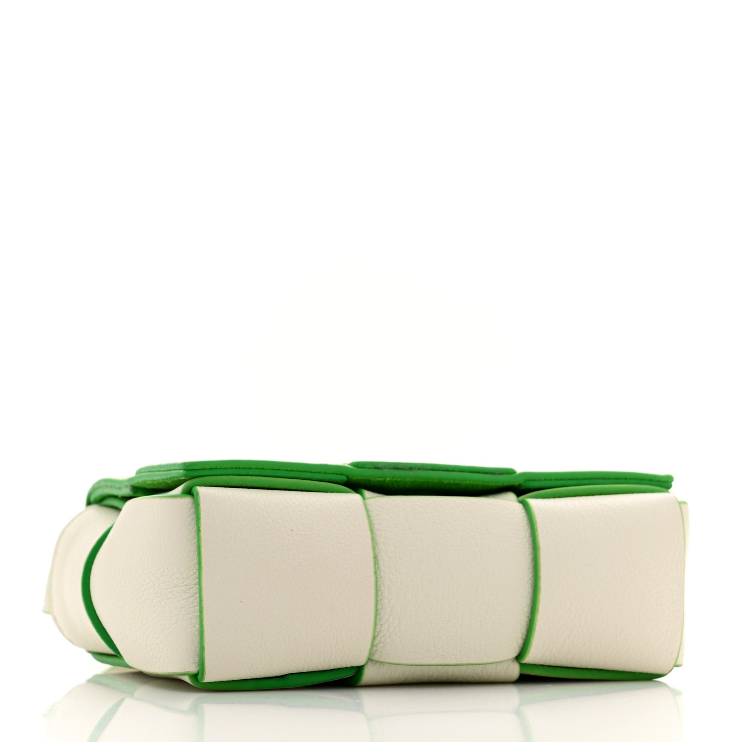 Bottega Veneta Buffalo Maxi Intrecciato Bicolor Extra Mini Cassette Crossbody Bag White Parakeet 4 of 10