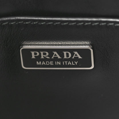 Prada Spazzolato Cleo Shoulder Bag Black 6 of 9