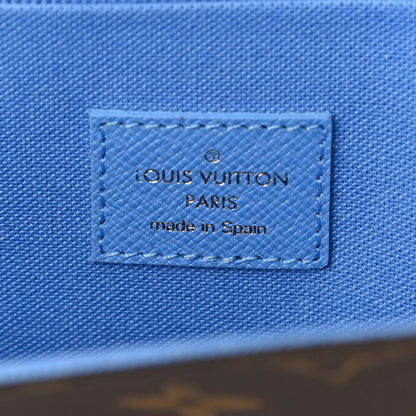 Louis Vuitton Monogram 2021 Christmas Animation China Wall Pochette Felicie Chain Wallet Myosotis Blue 7 of 10