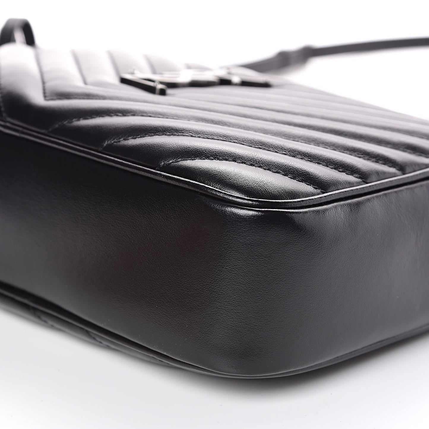 Calfskin Matelasse Monogram Lou Camera Bag Black