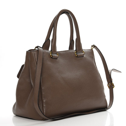 Prada Vitello Daino Shopping Tote Bambu 4 of 8