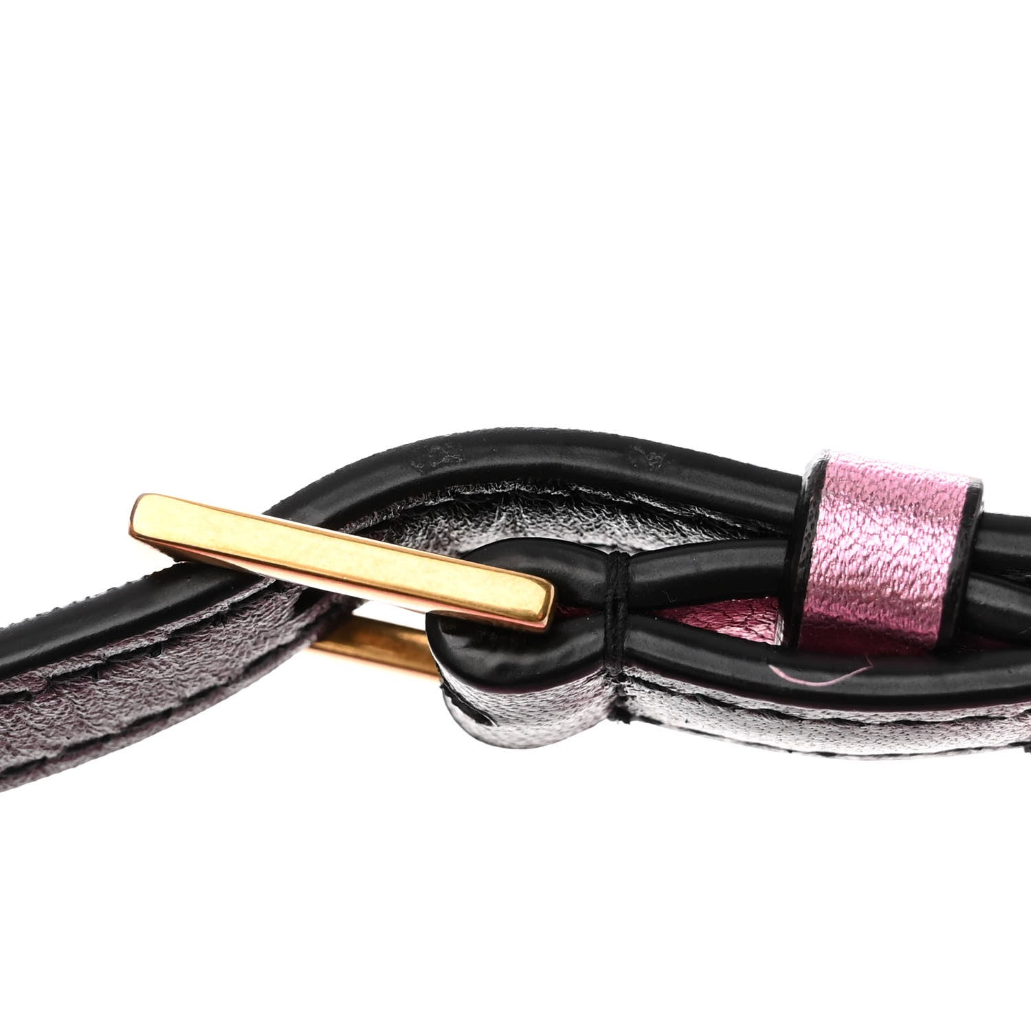 Saint Laurent Metallic Calfskin Matelasse Monogram Lou Camera Bag Vegas Pink 10 of 11
