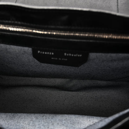 Proenza Schouler Soft Grainy Calfskin Medium PS1 Satchel Black 5 of 9