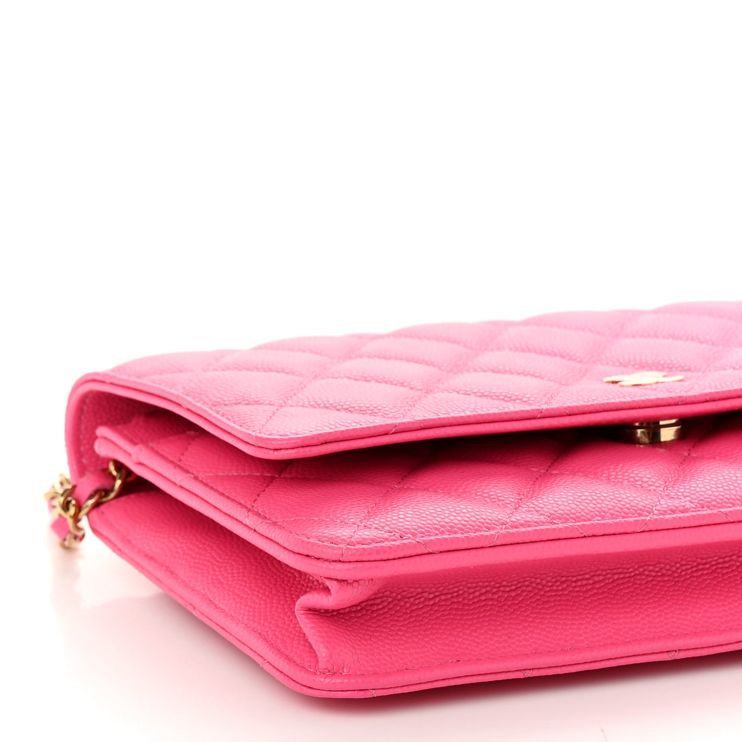 Chanel Caviar Quilted Wallet On Chain WOC Rose 9 of 11