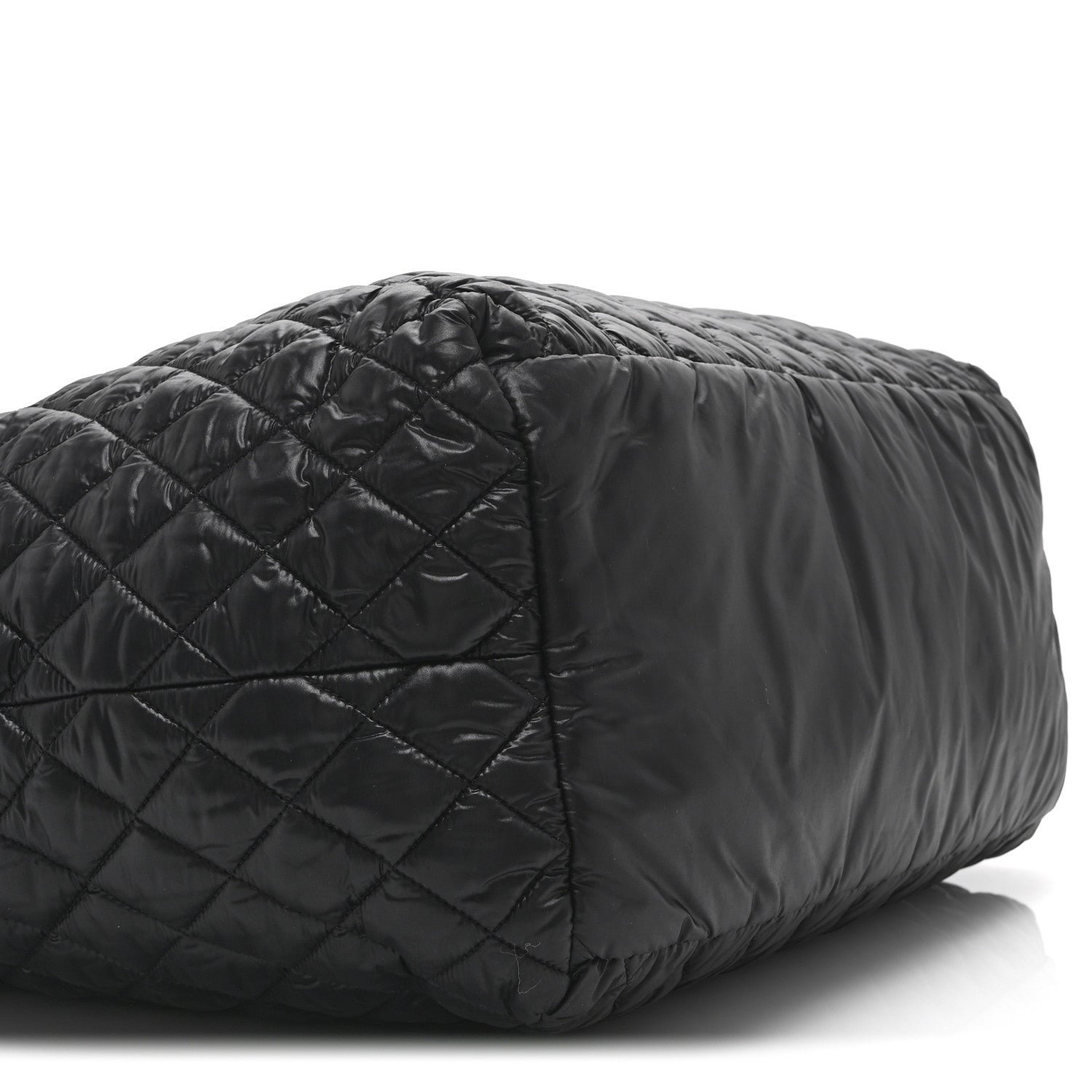 Chanel Nylon Quilted Extra Large Coco Cocoon Tote Black 9 of 11
