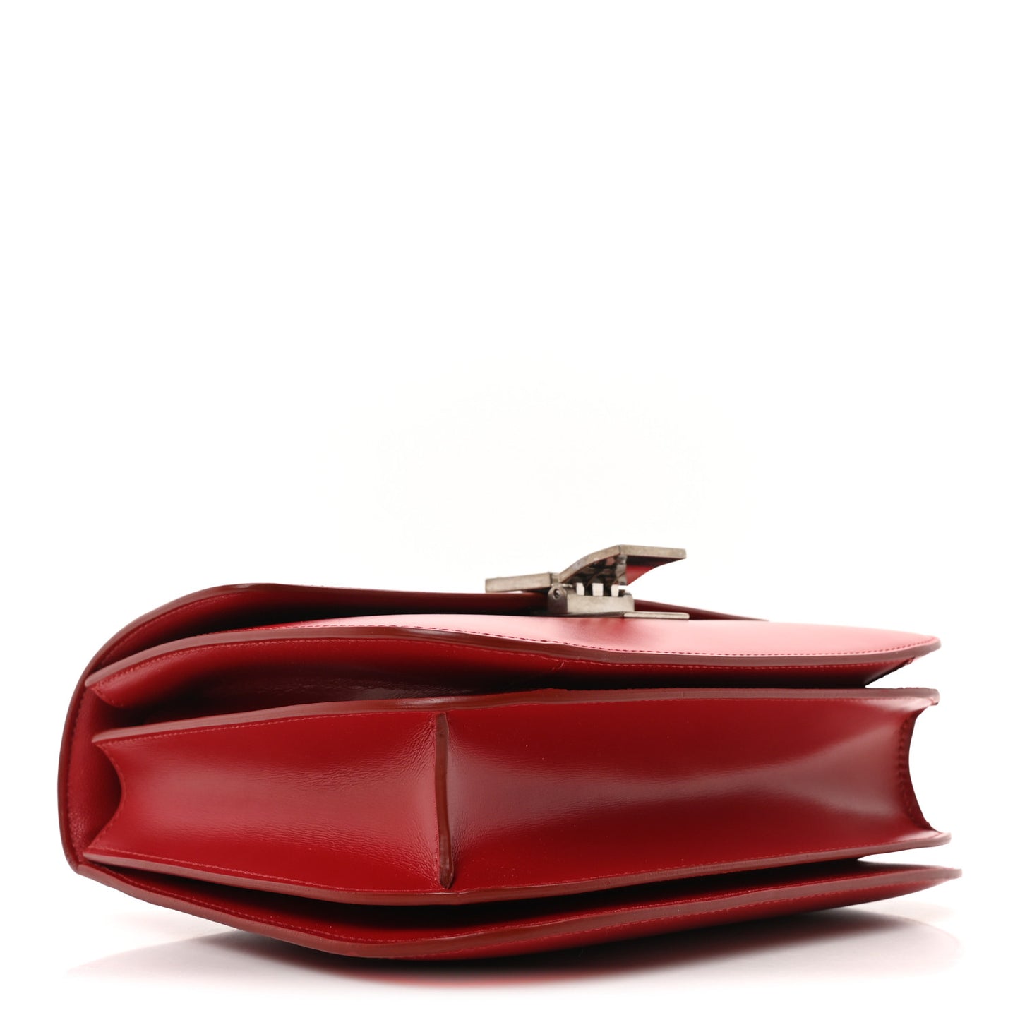 Box Calfskin Medium Classic Box Flap Bag Red