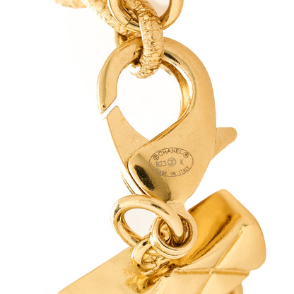 Chanel Metal CC Chain Flap Bag Bracelet Gold 4 of 4