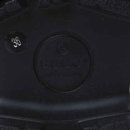 Gucci Magnum Calfskin Womens Horsebit Platform Mules 36 Black 8 of 11
