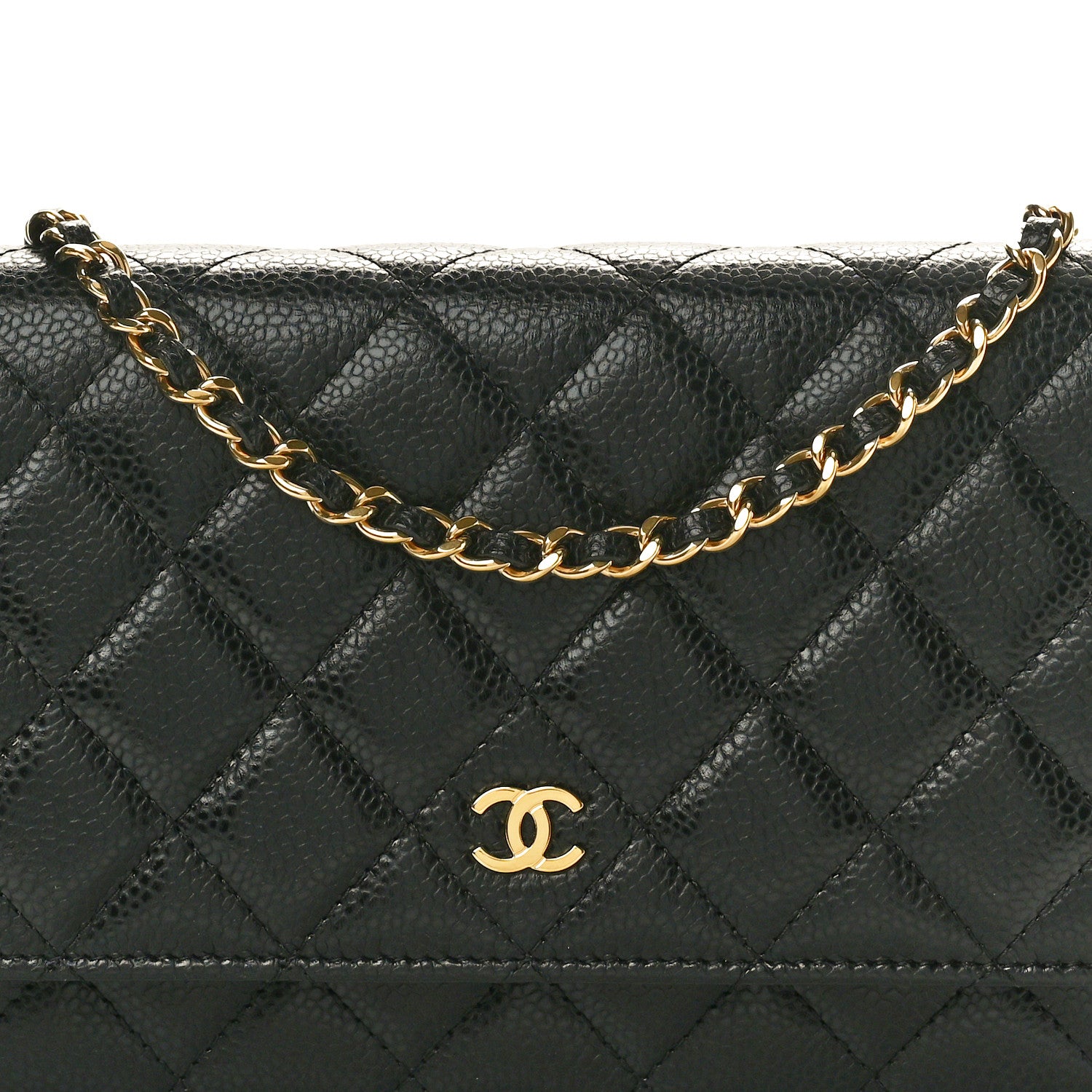 Chanel Caviar Quilted Wallet On Chain WOC Black 8 of 11