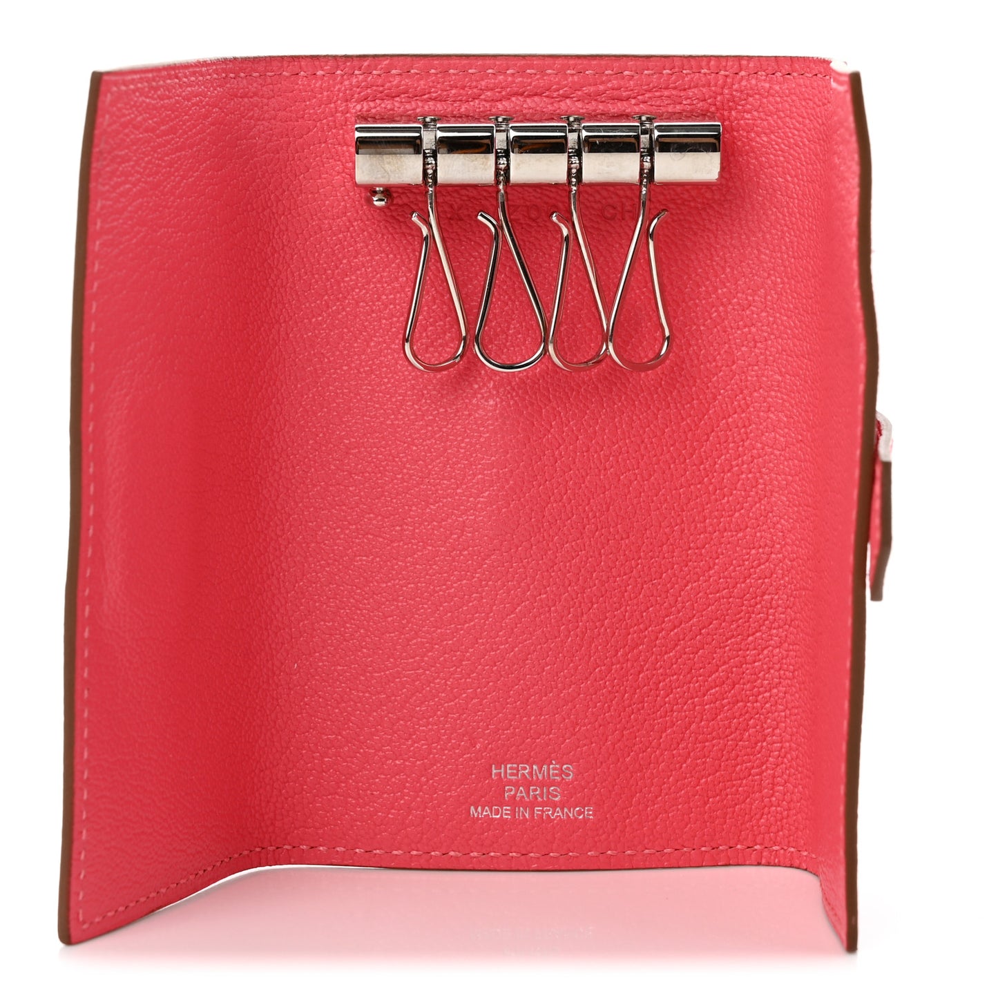 Chevre Mysore Bearn Multicles 4 Key Holder Rose Lipstick