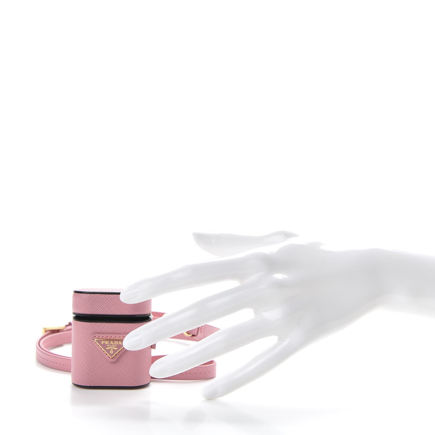 PRADA サフィアーノレザー AirPodsケース ピンク Prada Saffiano iPhone Airpods Case Pink 644308 – FASHIONPHILE
