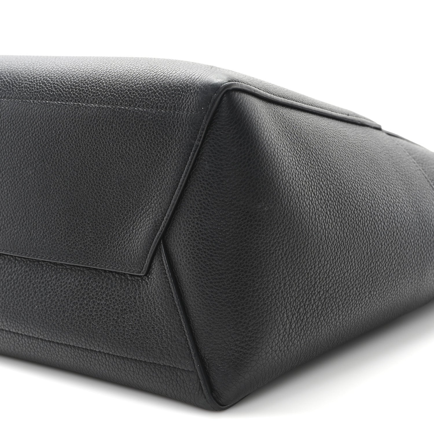 Celine Soft Grained Calfskin Sangle Bucket Bag Black 9 of 10