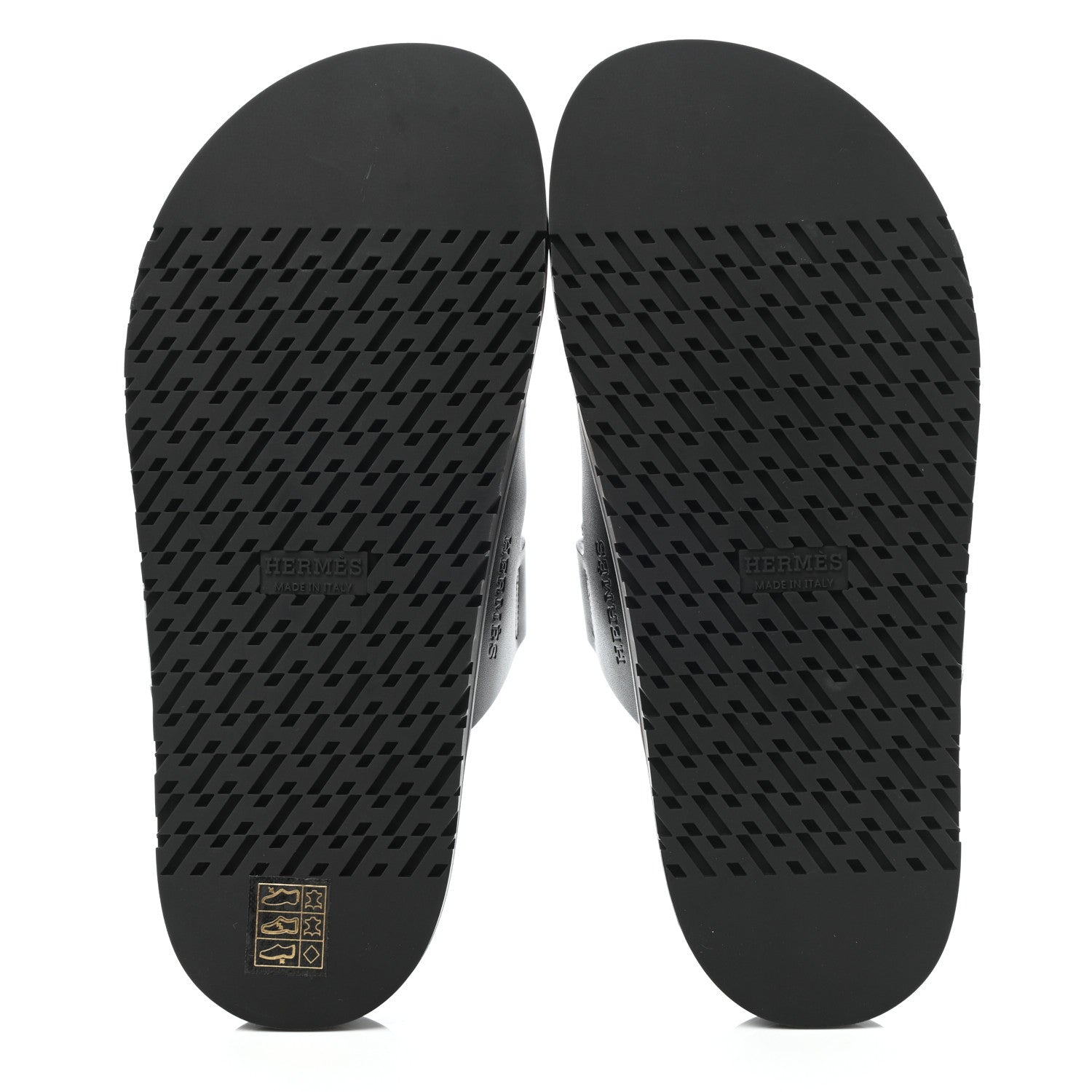 Hermes Calfskin Womens Chypre Sandals 37 Black 5 of 9