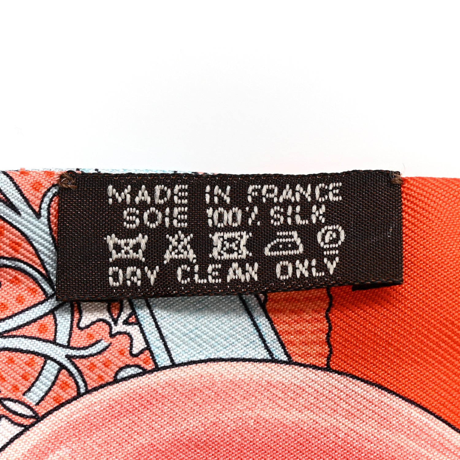 Hermes Silk Grand Manege Fleuri Twilly Orange Turquoise Gris 3 of 5