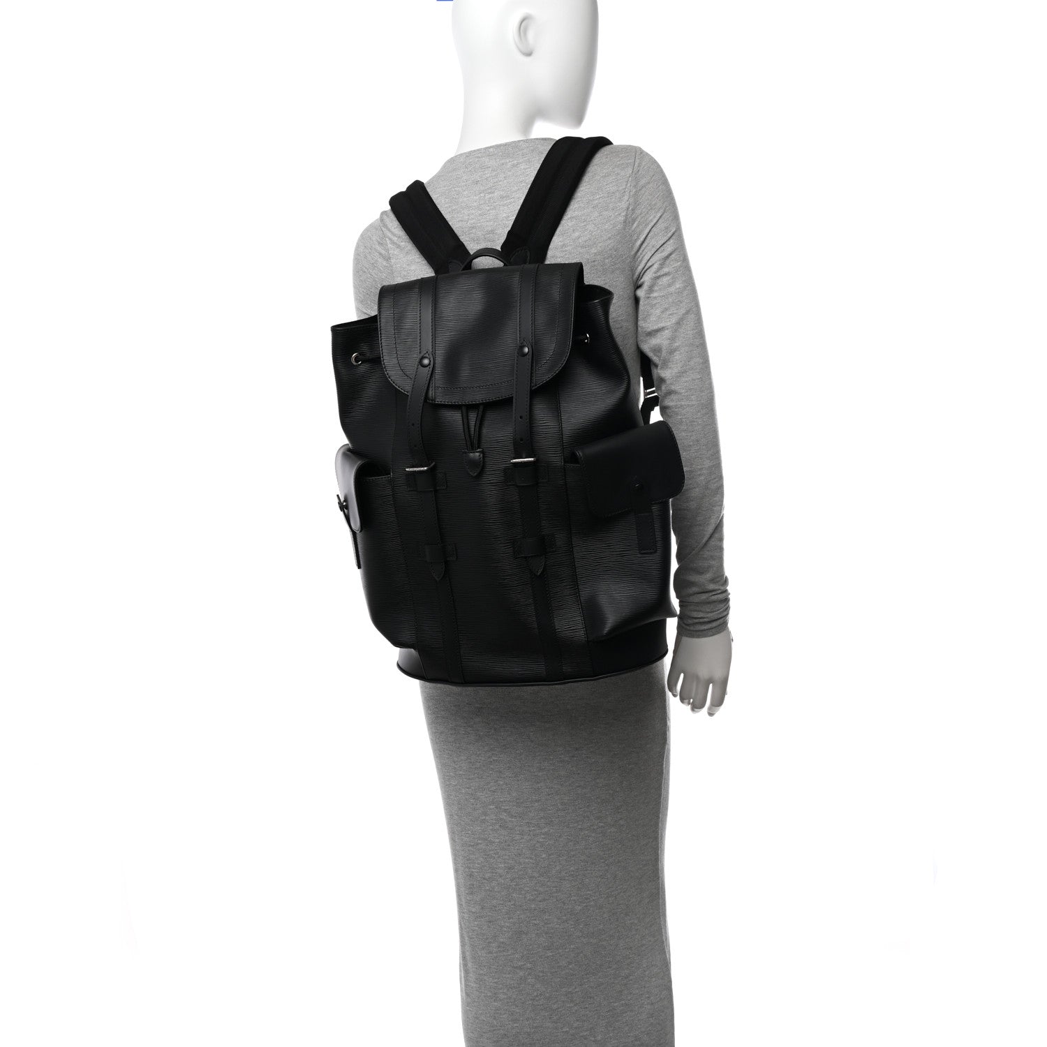 Louis Vuitton Epi Christopher Backpack PM Black 2 of 9