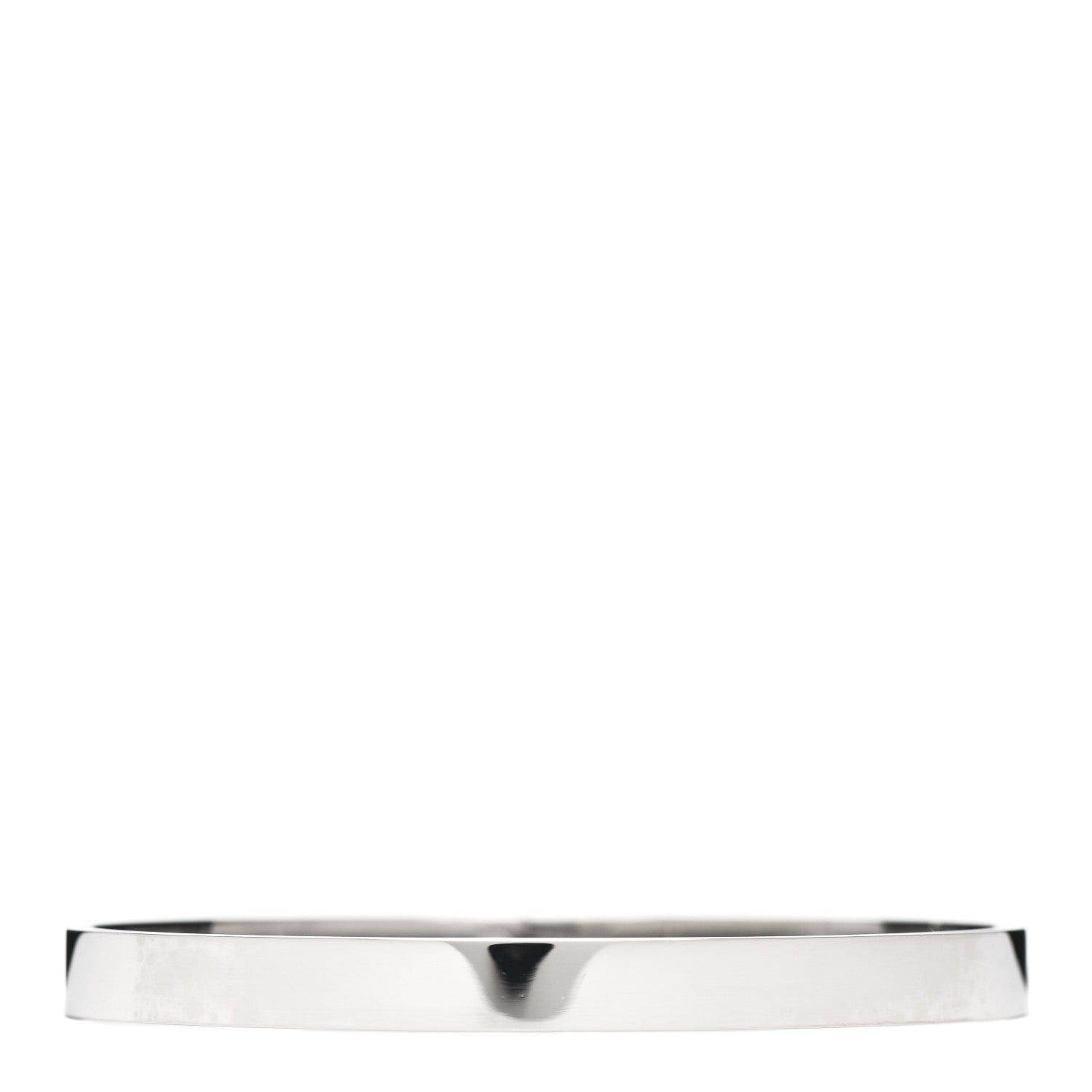 Hermes 18K White Gold Diamond PM Kelly Pave Bracelet ST 3 of 5