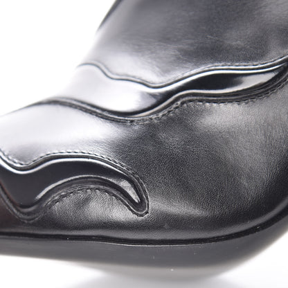 Louis Vuitton Calfskin Patent Monogram Fireball Ankle Boots 36.5 Black 8 of 9